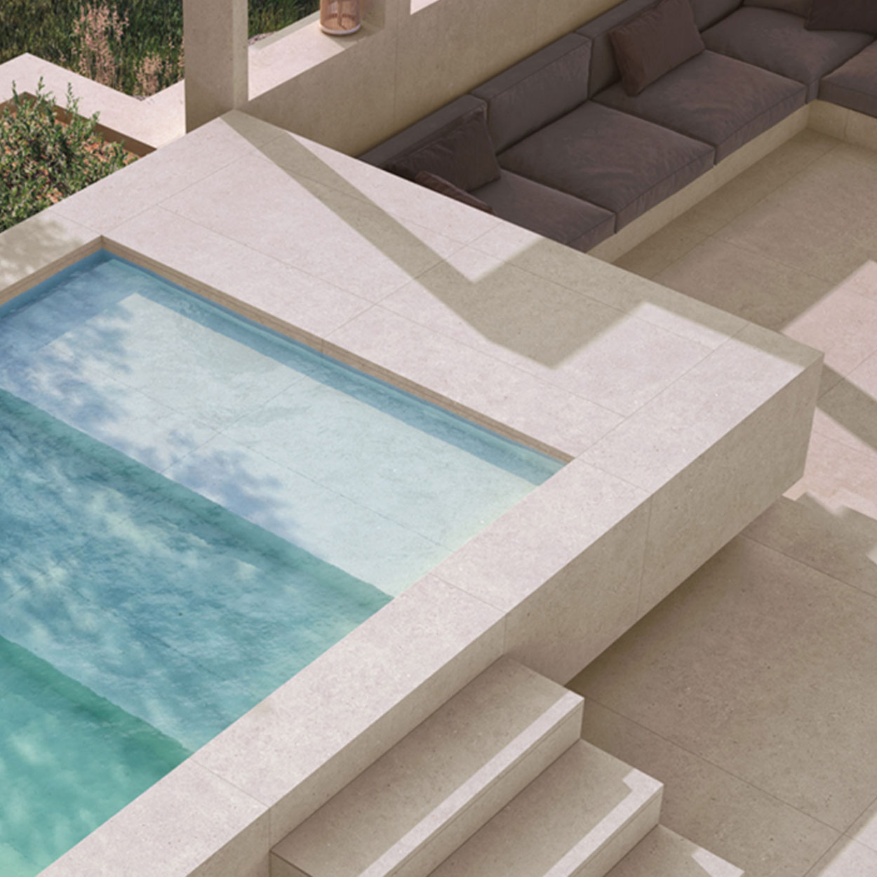 Durstone Somport Sand Vloertegel 120x120cm